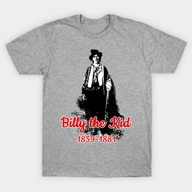 Cool Billy the Kid Art T-Shirt by Scarebaby